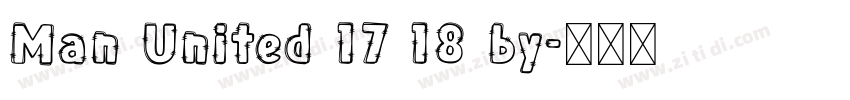 Man United 17 18 by字体转换